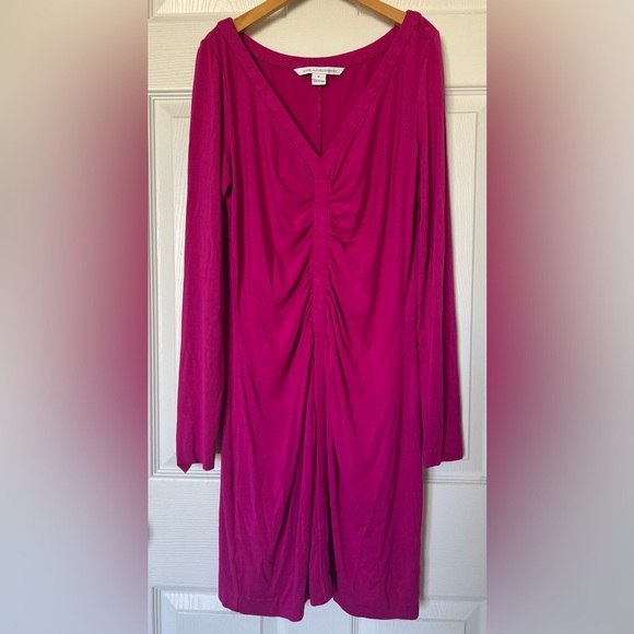 Diane von Furstenberg Pink Bodycon Dress medium (runs small) Greece Style Barbie - Picture 1 of 9